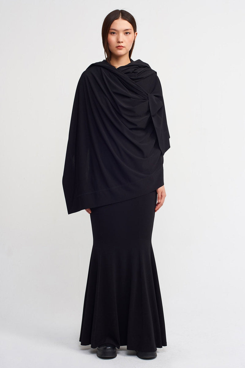 Nu Solid Wide Shawl Black