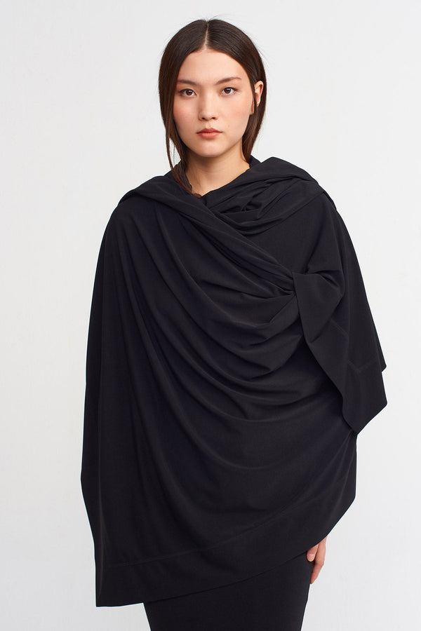 Nu Solid Wide Shawl Black