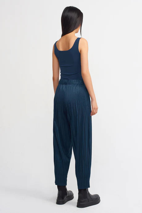 Nu Electric Pleated Pants Indigo