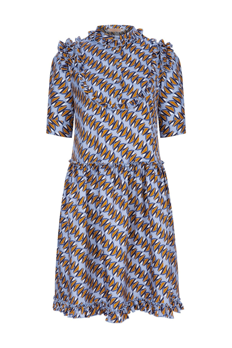 Machka Dress Tunic Short Layer Blue