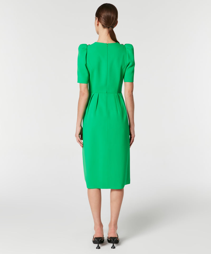 Machka Jewel Neck Midi Dress Green