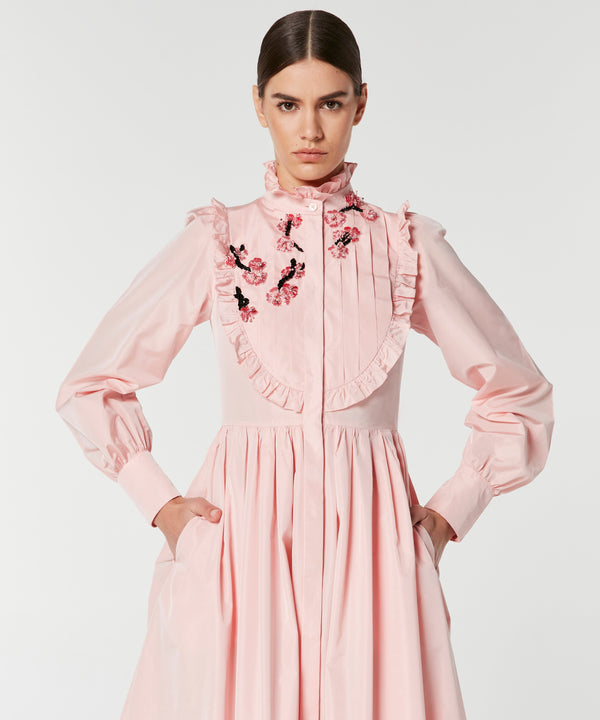 Machka Embellished Bib Midi Dress Pink