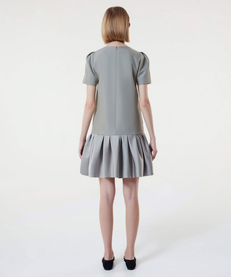 Machka Bow Detail Mini Dress Stone