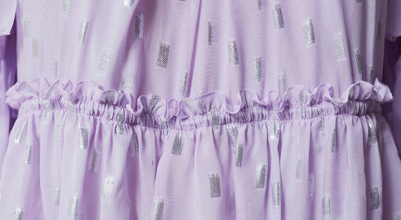 Machka Layered Maxi Dress Lilac