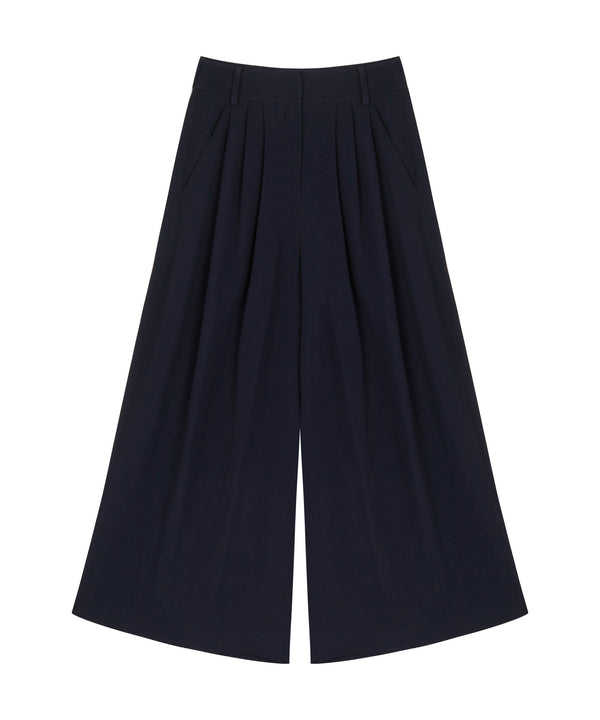 Machka Wide Leg Trouser Navy Blue