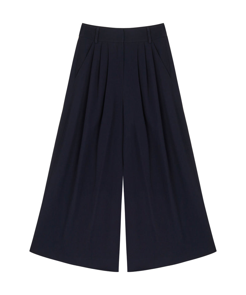 Machka Wide Leg Trouser Navy Blue