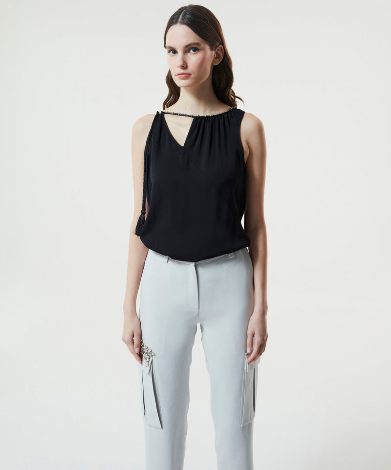 Machka Pocket-Embellished Trouser Grey