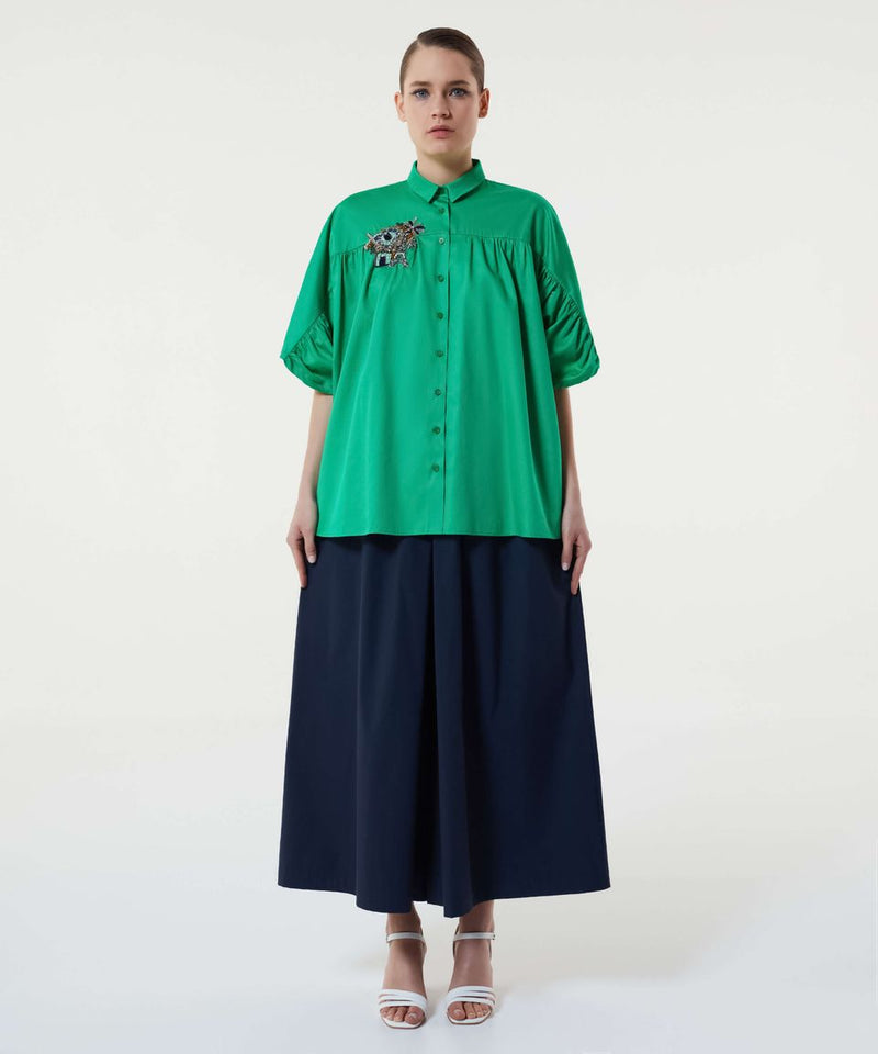 Machka Embellished Detail Shirt Green