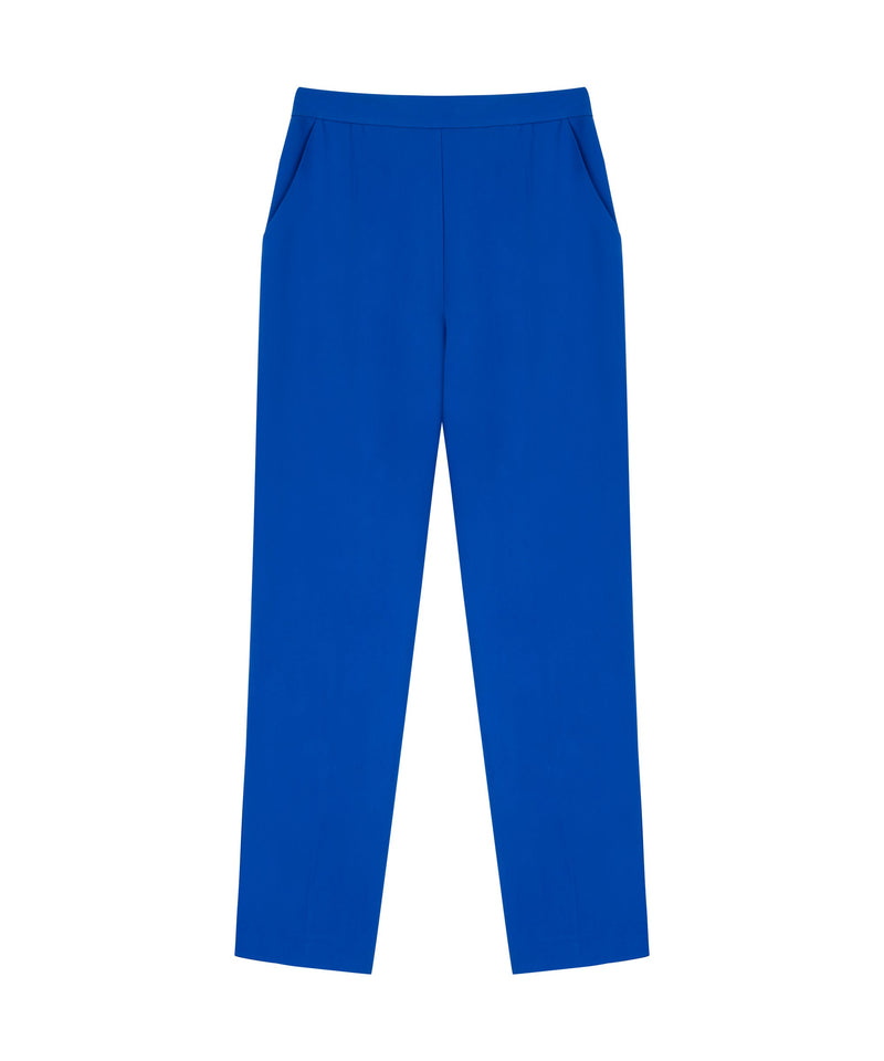 Machka Cigarette Fit Pocket Trousers Blue