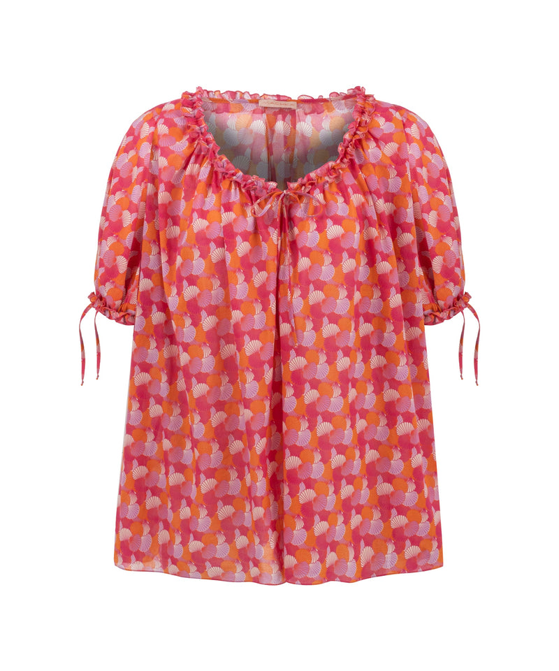 Machka Sea ?Shell Pattern Blouse Lilac