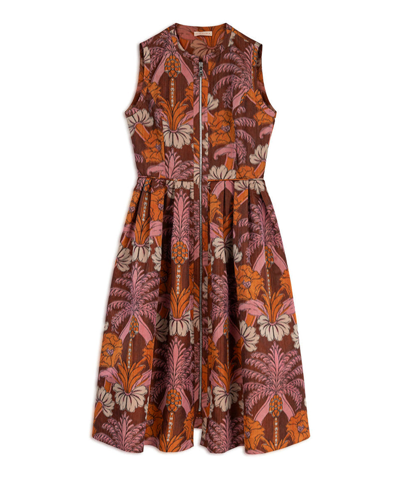 Machka Jacquard Dress Orange