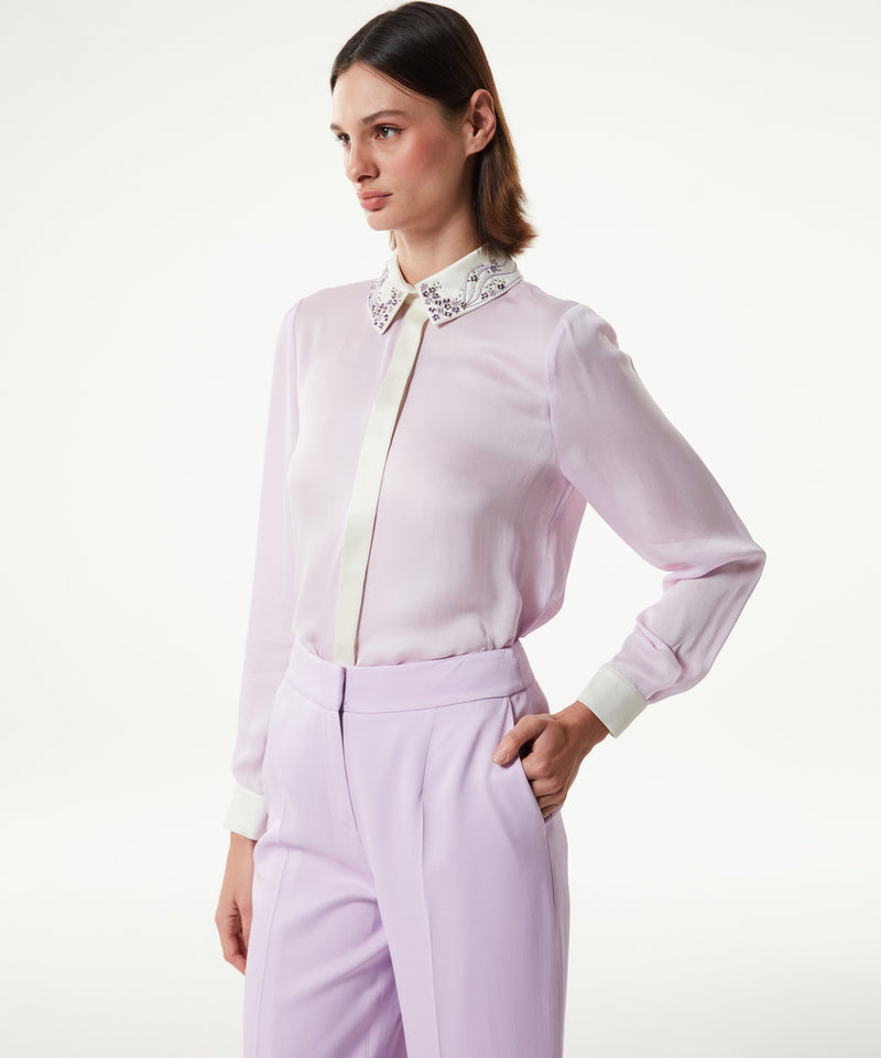 Machka Wide Leg Fit Trousers Lilac