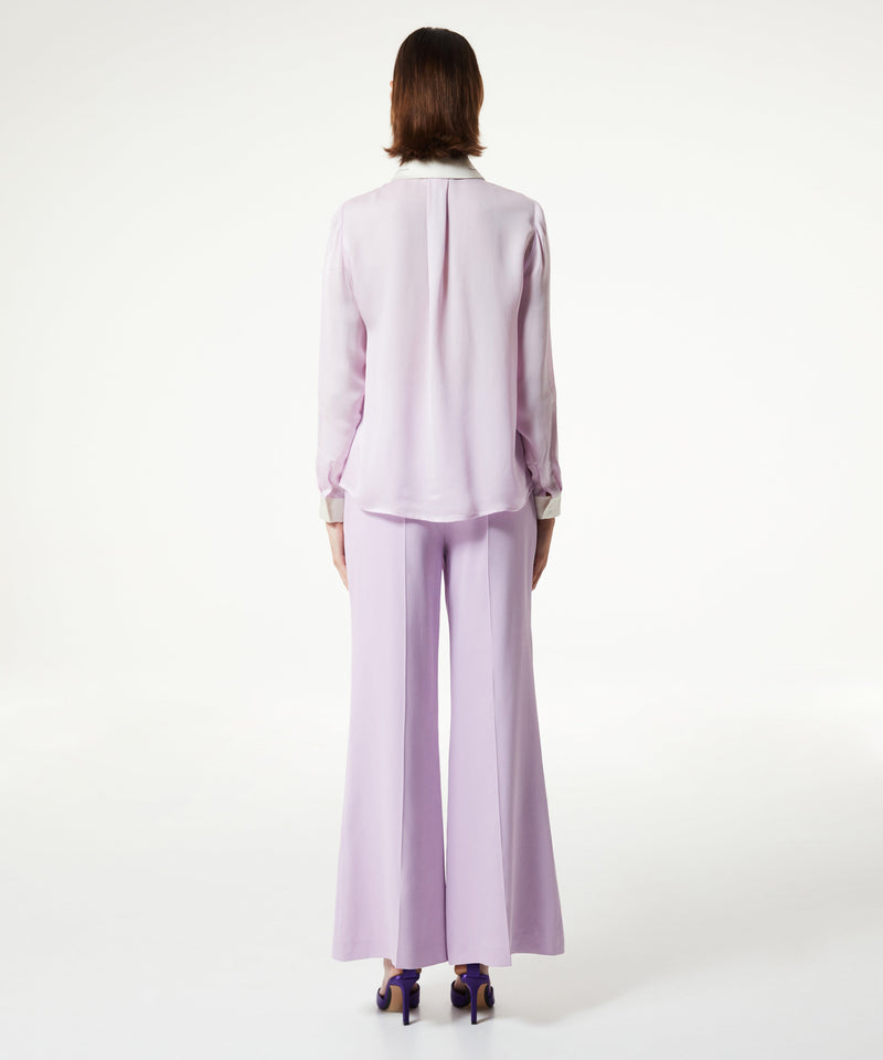 Machka Embroidered Colorblock Shirt Lilac