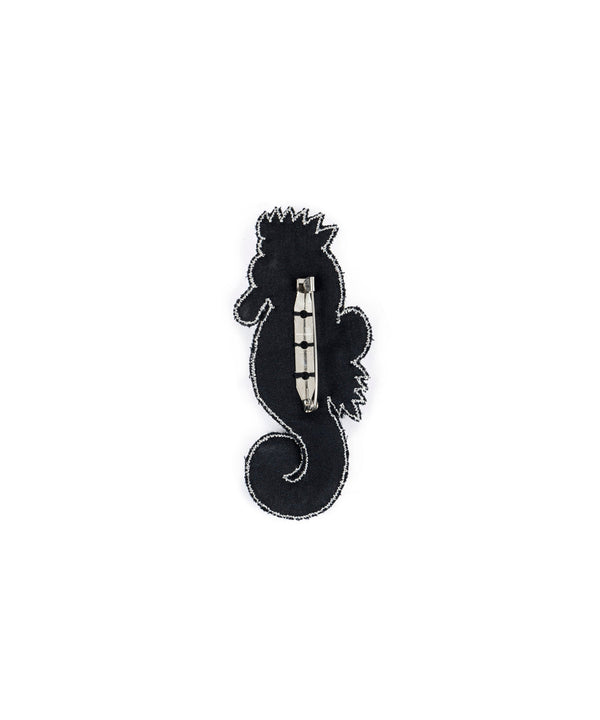 Machka Crystal Stone Seahorse Brooch Crystal