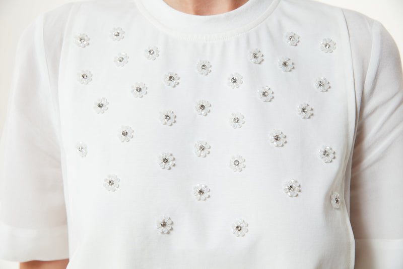 Machka Embroidered T-Shirt White