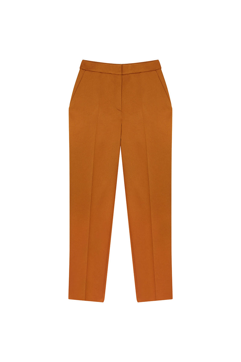 Machka Mid Waist Trouser Burnt Orange