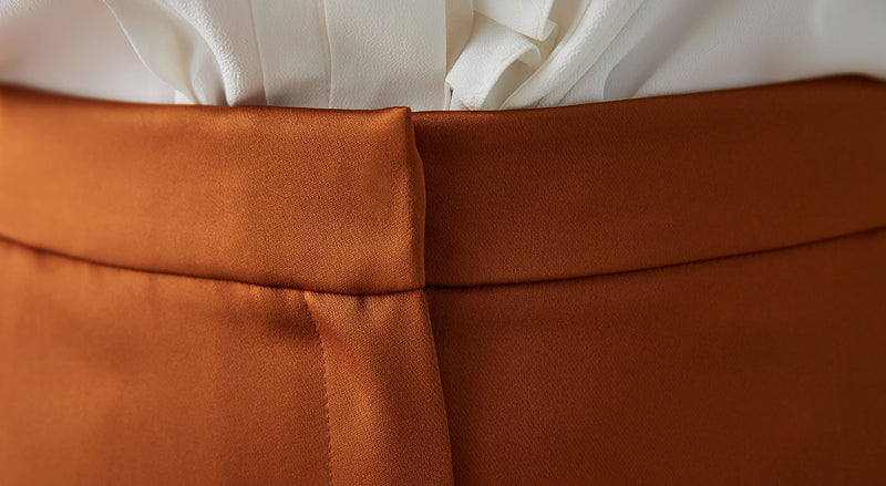 Machka Mid Waist Trouser Burnt Orange