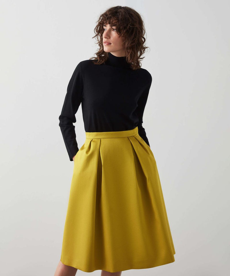 Machka Jacquard Bell Skirt Sulphure