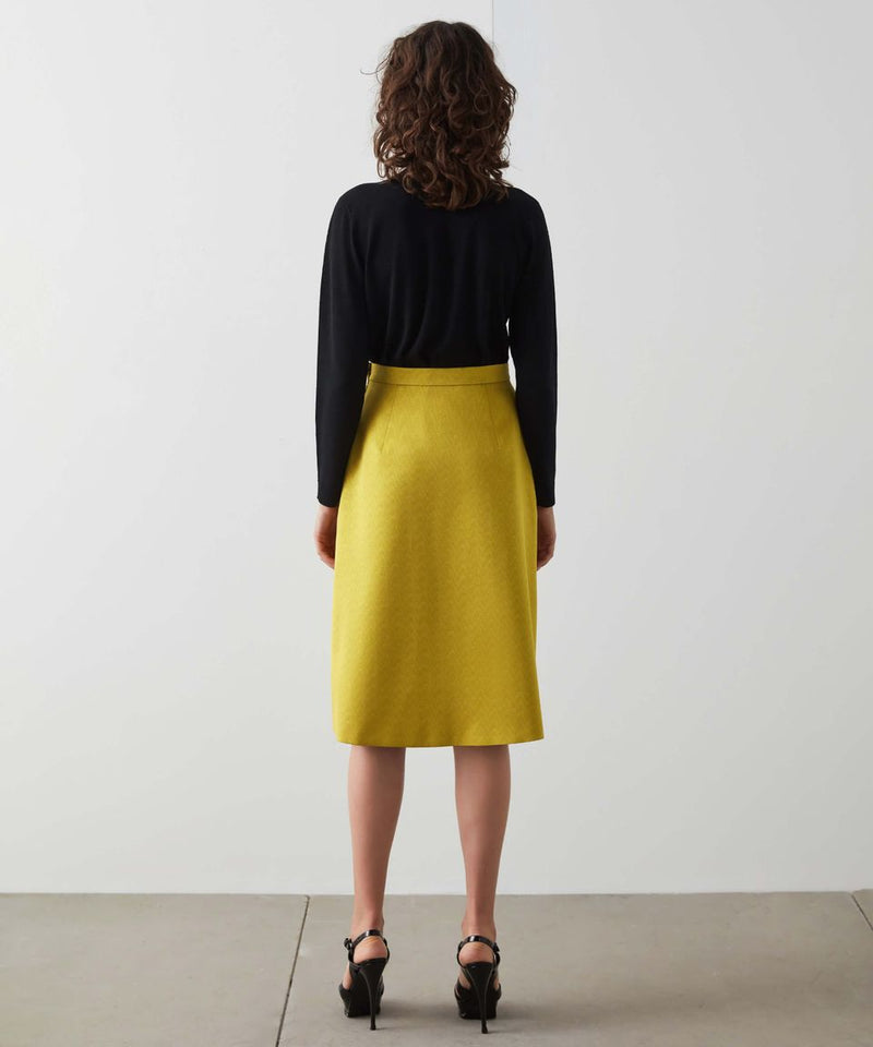 Machka Jacquard Bell Skirt Sulphure