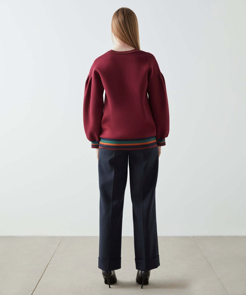 Machka Bonded Jersey Sweatshirt Bordeaux