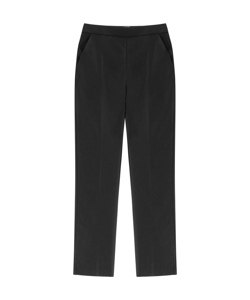 Machka Loose Fit Pants With Side Zip Ecru