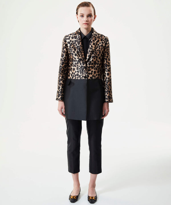 Machka Leopard Print Jacket Beige