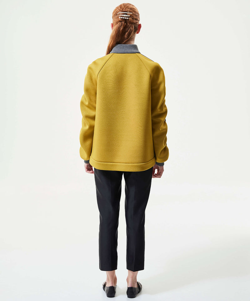 Machka Colorblock Raglan Sleeve Sweatshirt Anthracite