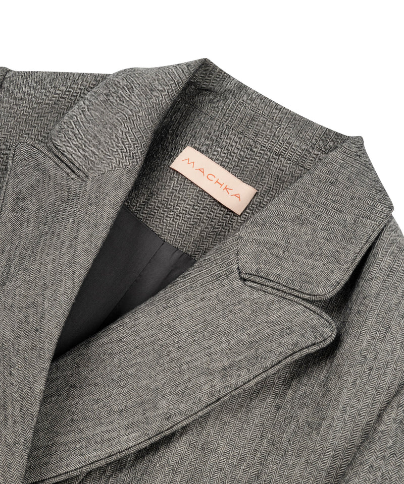 Machka Blazer With Button Accessory Anthracite