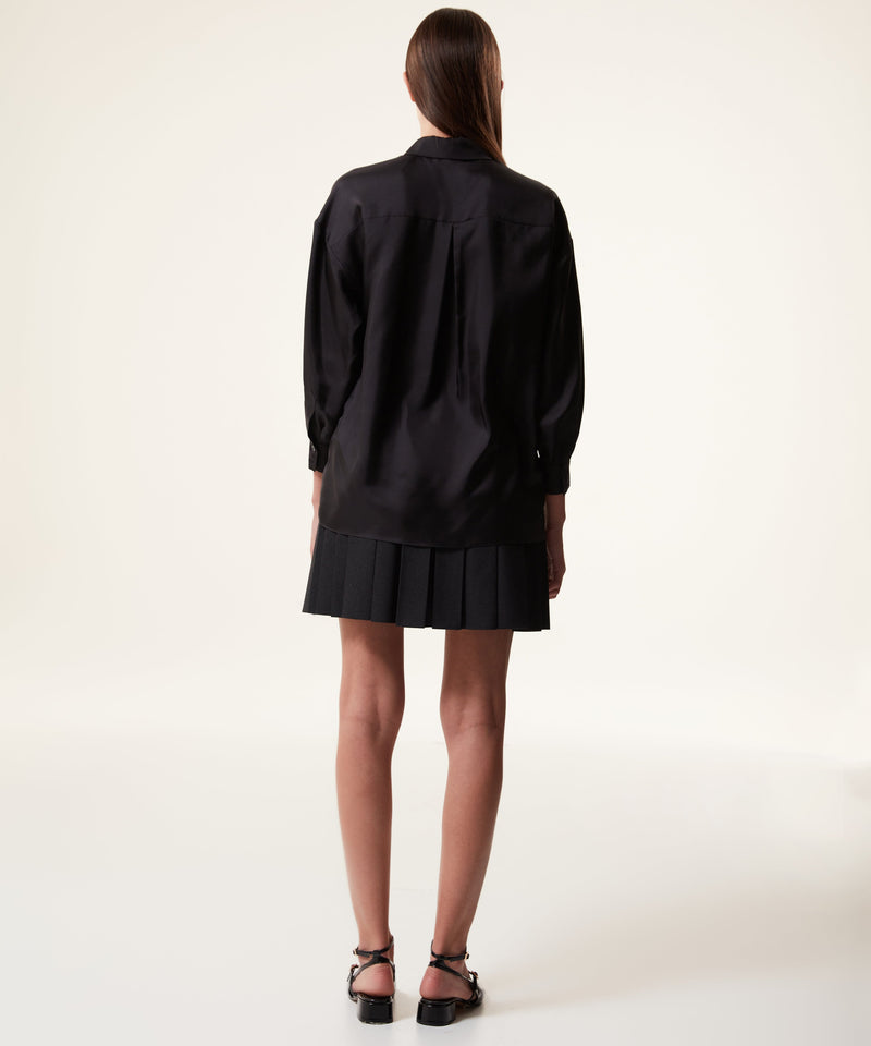 Machka Relaxed Fit Silk Shirt Black