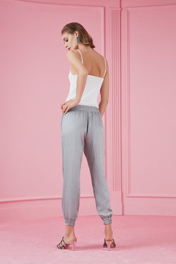 Nocturne Mid Waist Trouser Silver