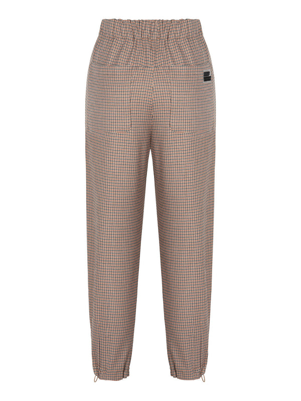 Nocturne Plaid Elastic High Waist Trouser Varyant