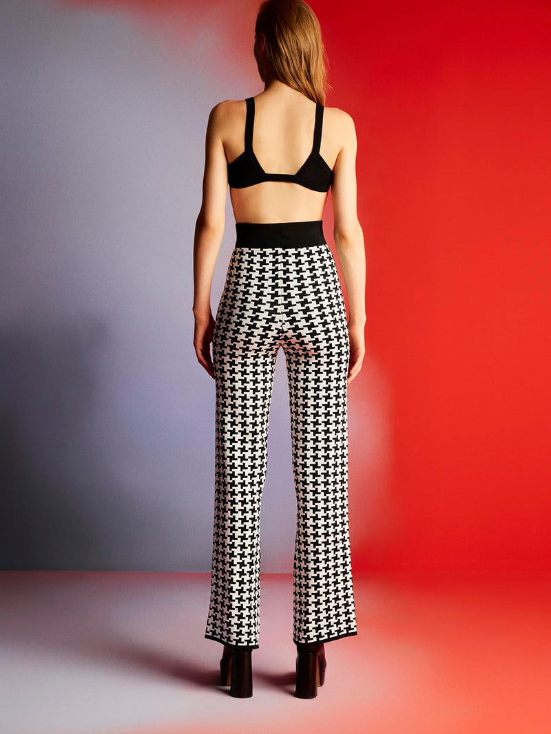 Nocturne High-Waisted Patterned Trousers Multi Color