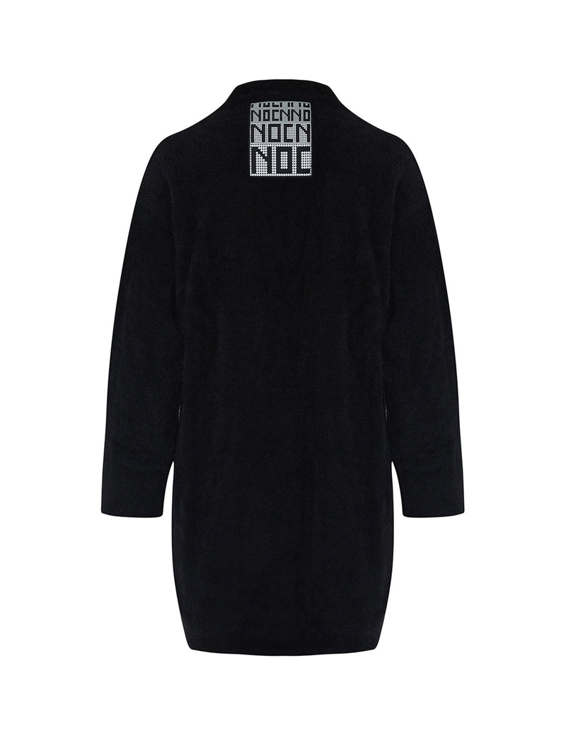 Nocturne V-Neck Knit Cardigan Black