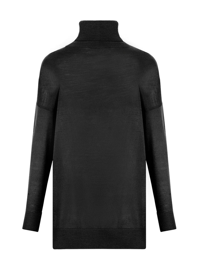 Nocturne Turtleneck Knit Sweater Black