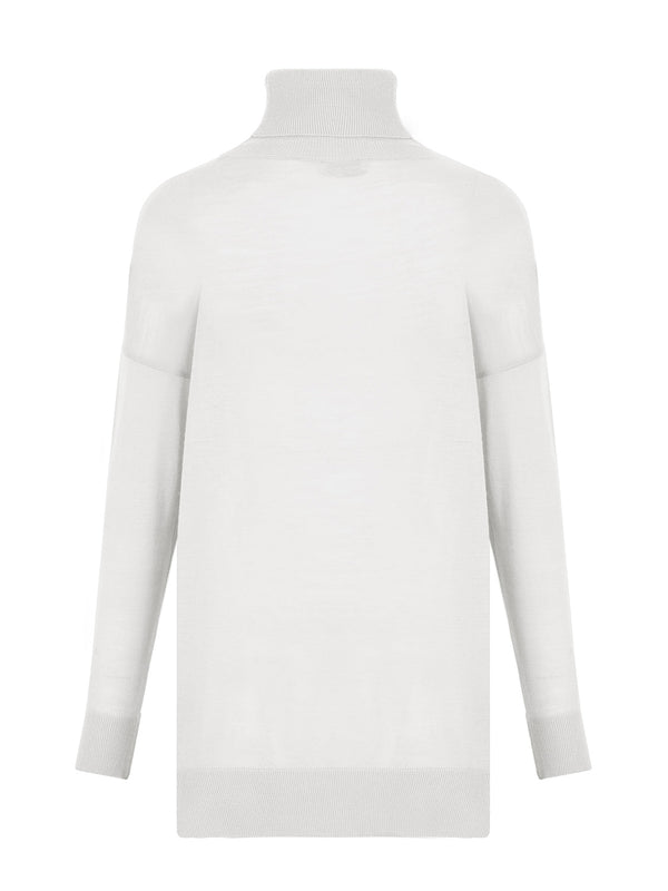 Nocturne Turtleneck Knit Sweater Off White