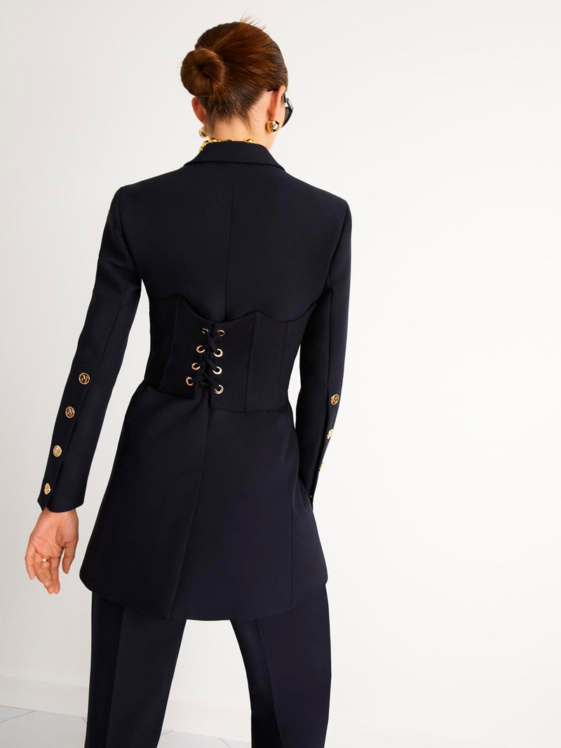 Nocturne Blazer With Button Accessories Navy Blue