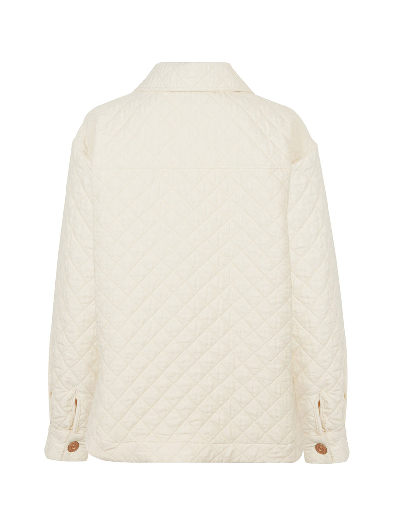 Nocturne Oversize Quilted Jacket Beige