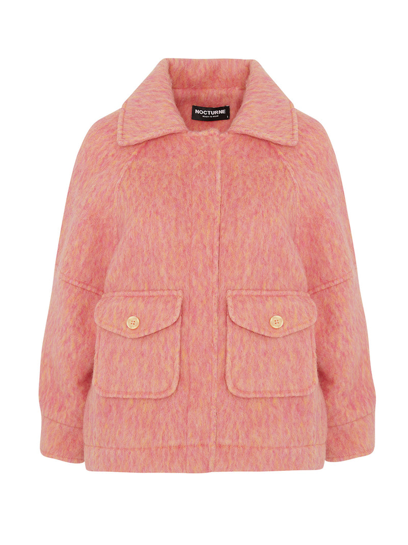 Nocturne Wool Blended Jacket Pink