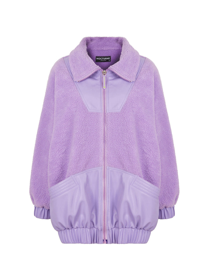 Nocturne Garnish Oversize Jacket Violet