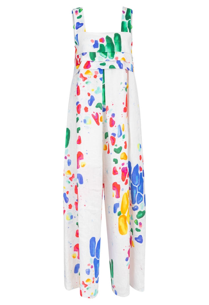 Nu Jumpsuit Print N/Sl Multi Color - Wardrobe Fashion