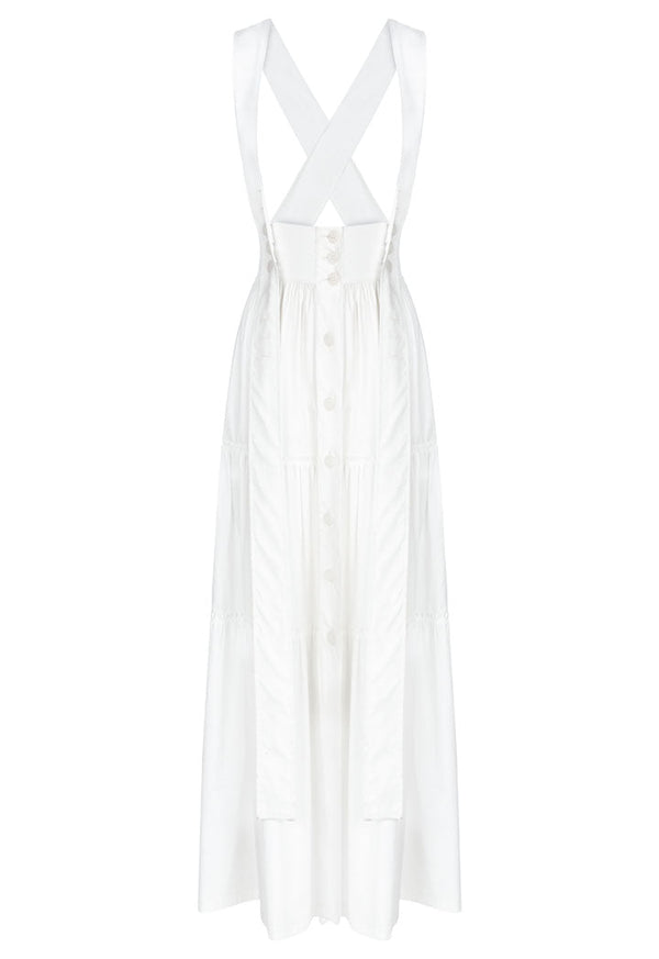 Nu Dress Cap N/Sl Off White - Wardrobe Fashion