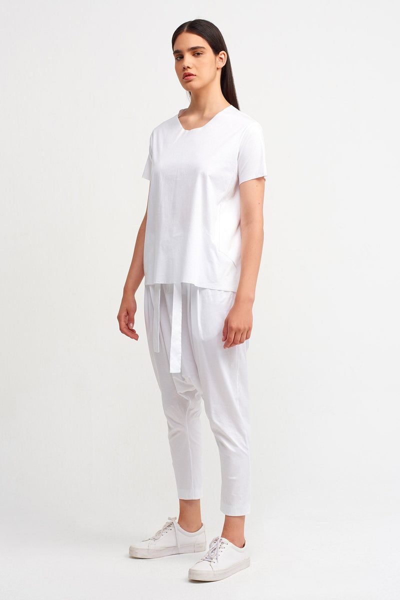 Nu Long Back T-Shirt Off White