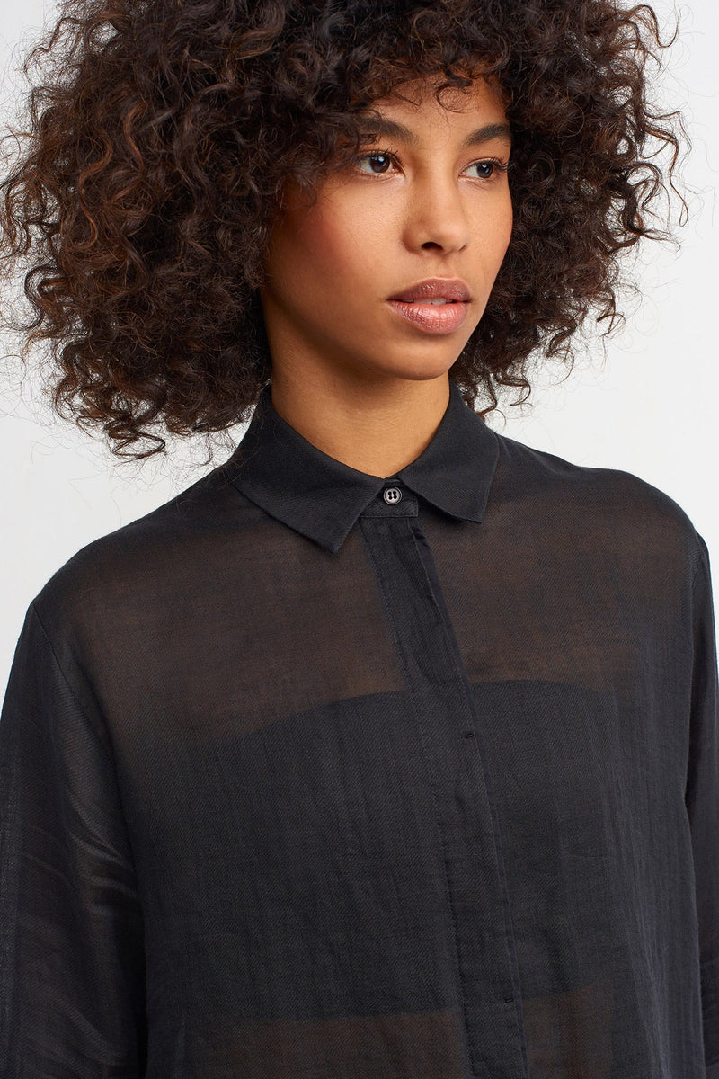 Nu Solid Relaxed Fit Shirt Black