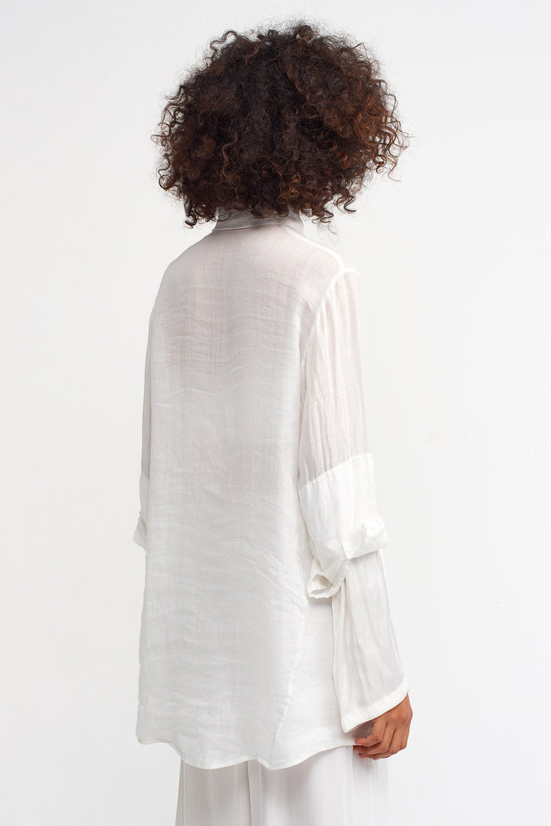 Nu Solid Relaxed Fit Shirt Off White