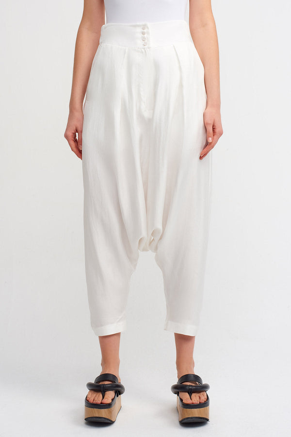 Nu Solid Harem Trouser Off White