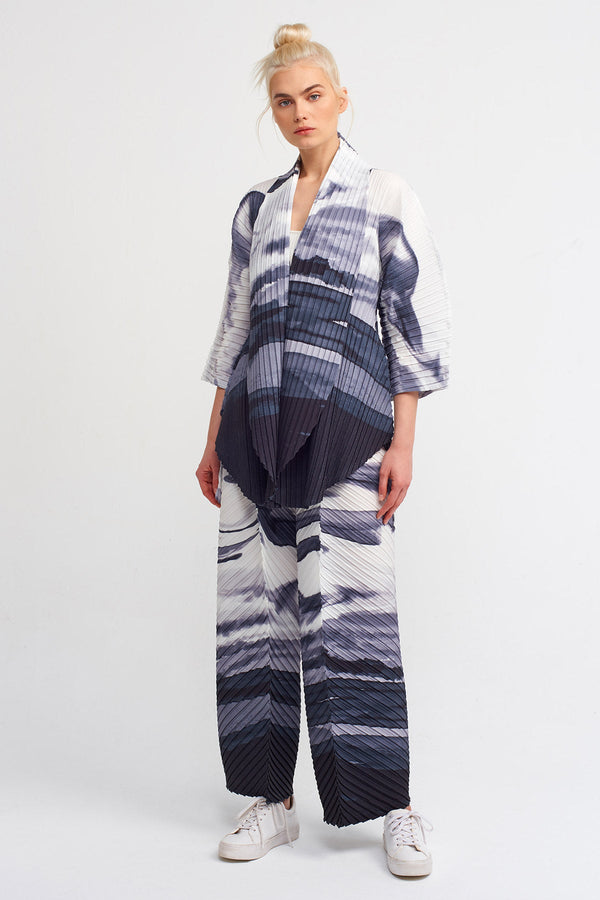 Nu Printed Pleated Outerwear Multicolor