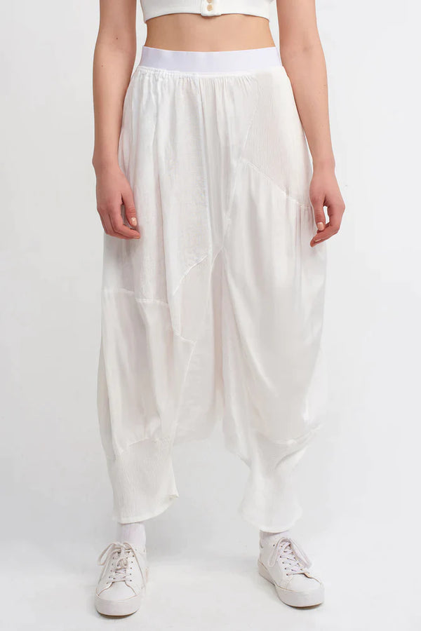 Nu Solid Harem Trousers Off White