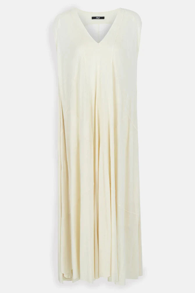 Nu Stitched Detail Maxi Dress Natural