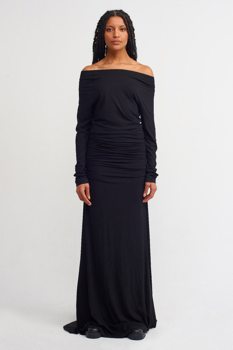 Nu Slim Fit Maxi Dress Black