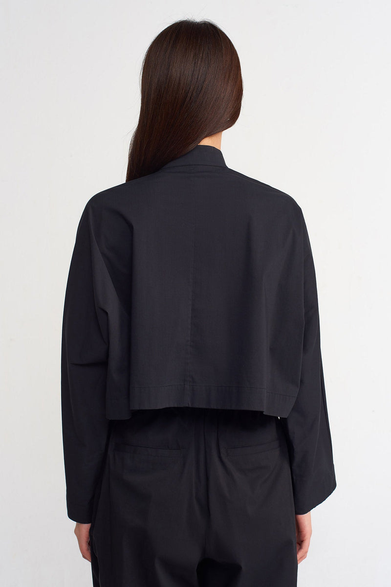 Nu Solid Kimono Outerwear Black